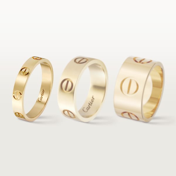 Love ring, small model Yellow gold