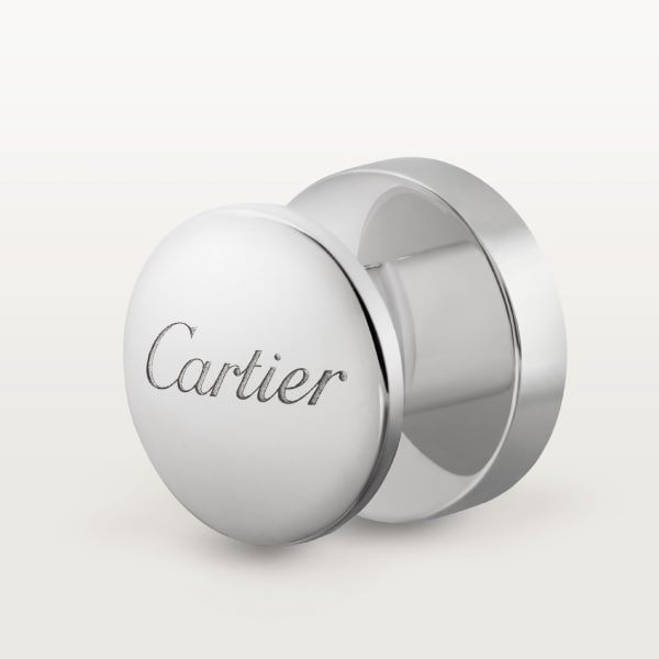Double C de Cartier衬衫钉饰 纯银，缟玛瑙，镀钯饰面 