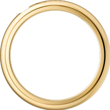 C de Cartier wedding ring, 4 mm width, 1 diamond Yellow gold, diamond