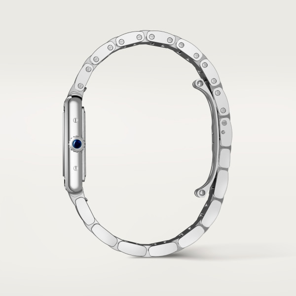 Tank Must SolarBeat™ watch Small model, SolarBeat™ photovoltaic movement, steel, steel bracelet