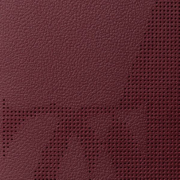 Credit/Business Card Holder, Must de Cartier XL logo perforated burgundy calfskin, golden finish