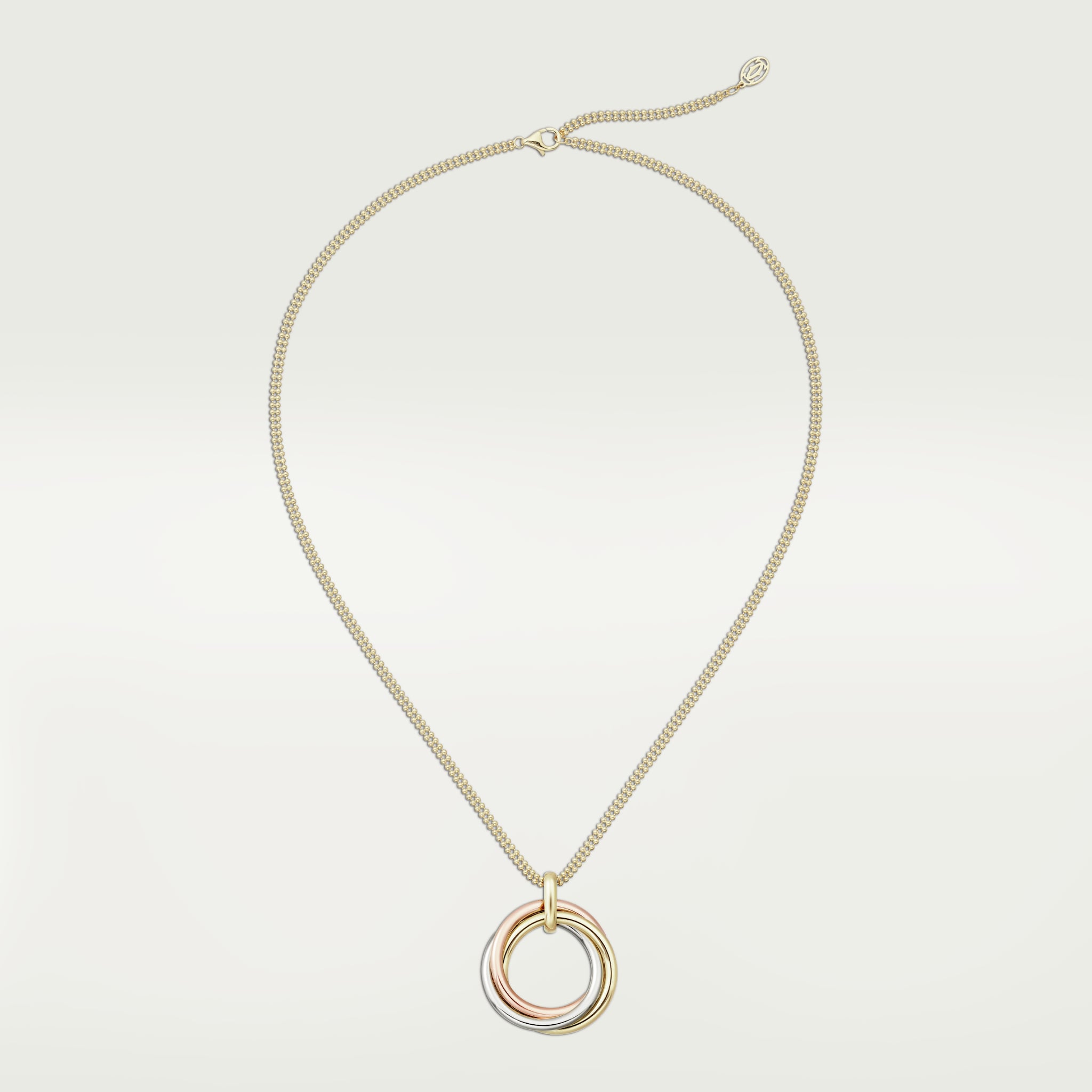 Trinity necklaceWhite gold, rose gold, yellow gold