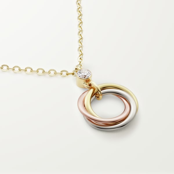 Trinity necklace White gold, yellow gold, rose gold, diamonds