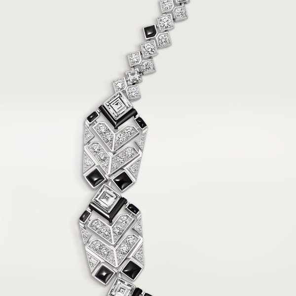 Polymorph necklace White gold, onyx, diamonds