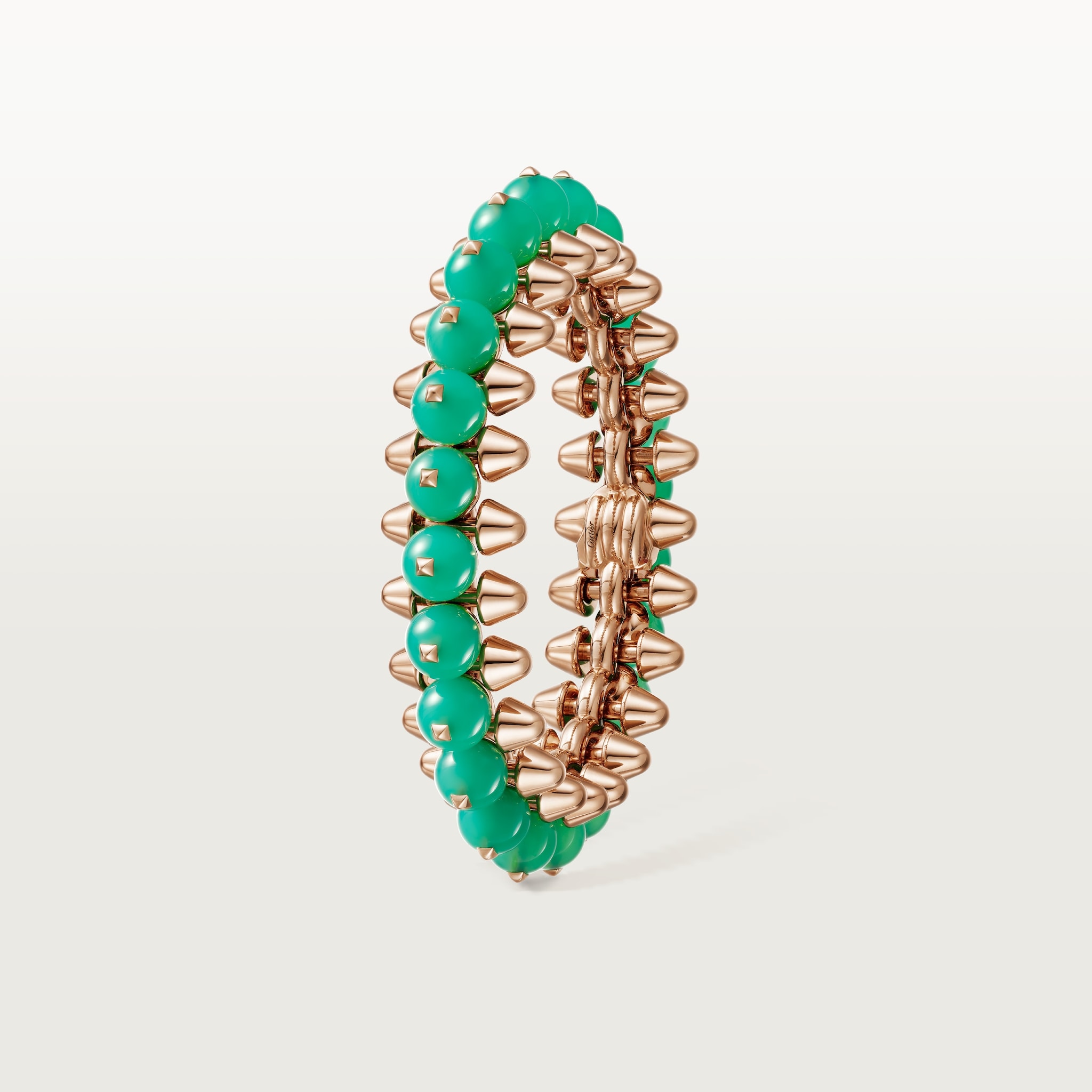 Clash de Cartier bracelet, chrysoprase, extra-large modelPink gold, chrysoprase