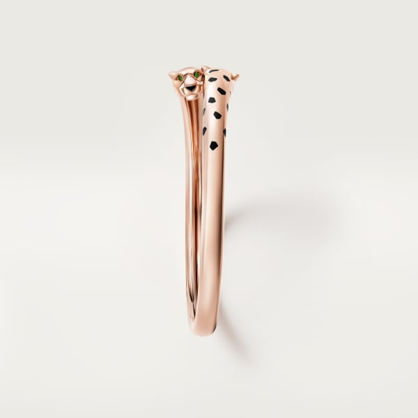 Panthère de Cartier bracelet  Rose gold, tsavorite garnets, lacquer