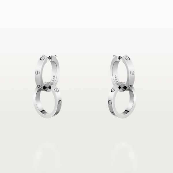 Love earrings White gold