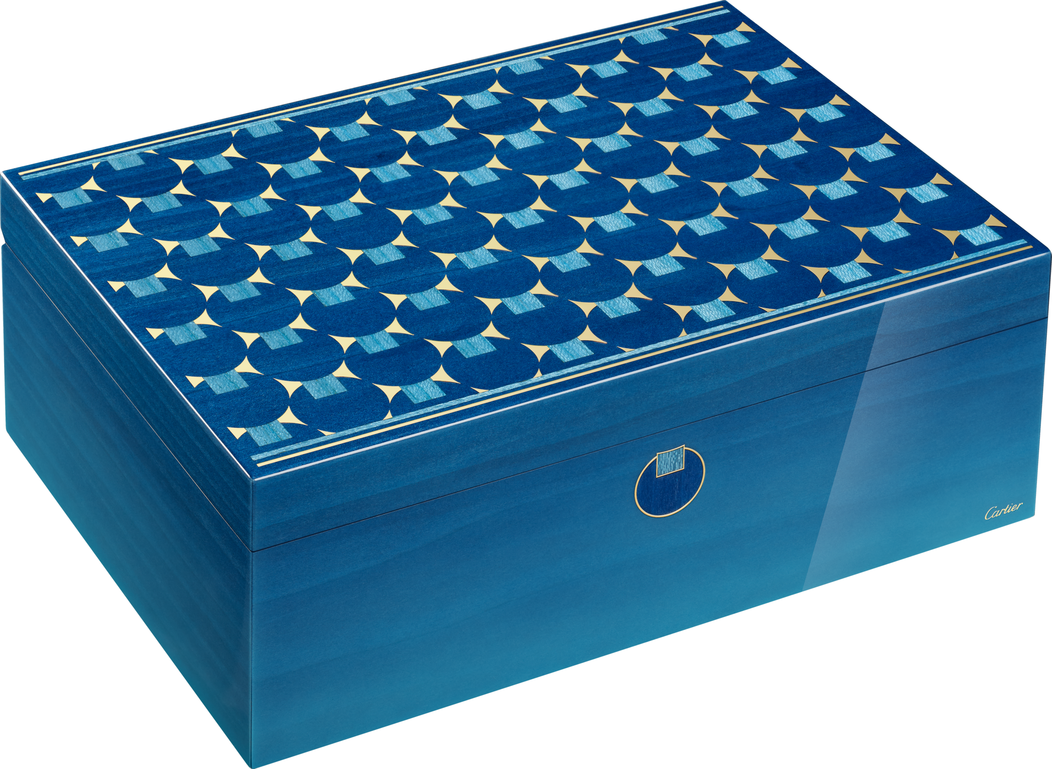 Cartier Géométrique jewellery boxLacquered wood