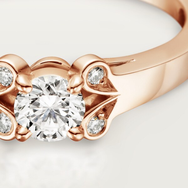 Ballerine Solitaire Rose gold, diamond