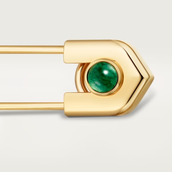 C de Cartier pin Yellow gold, aventurine