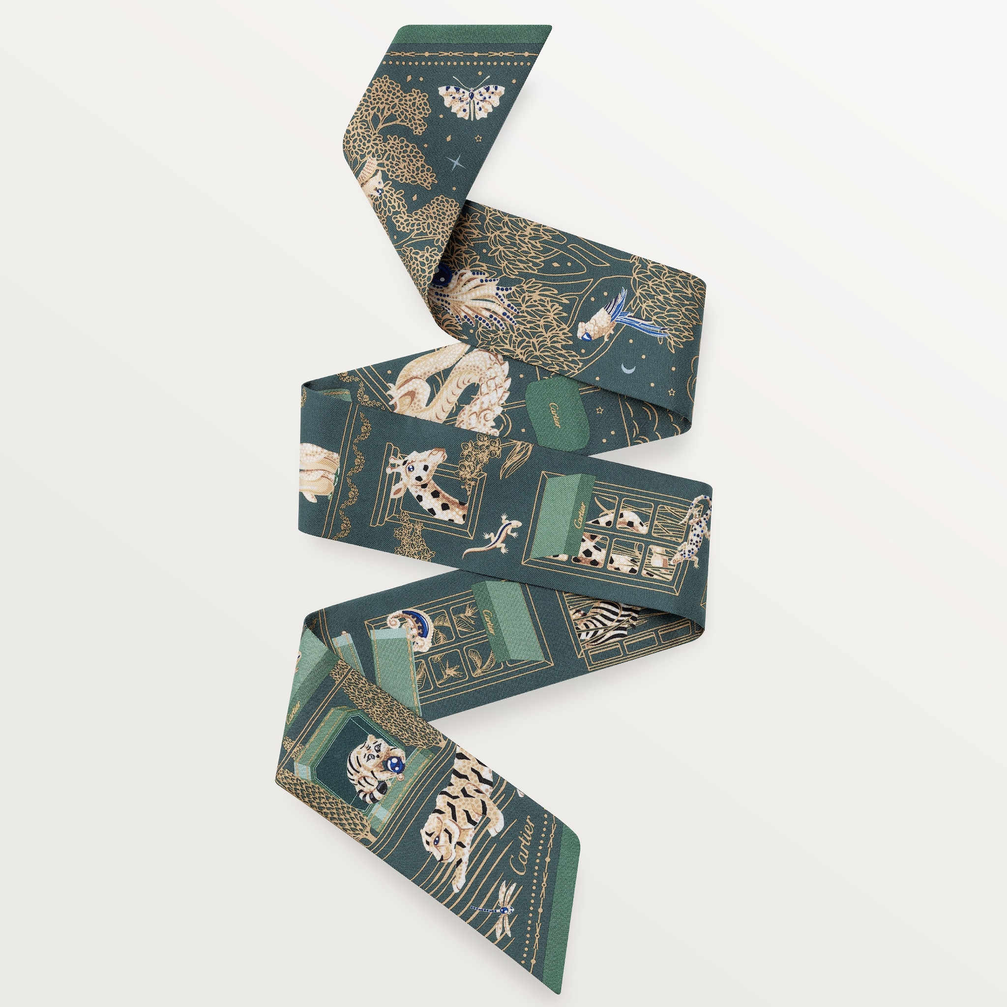 Bandeau, Precious AddressGreen tea silk twill