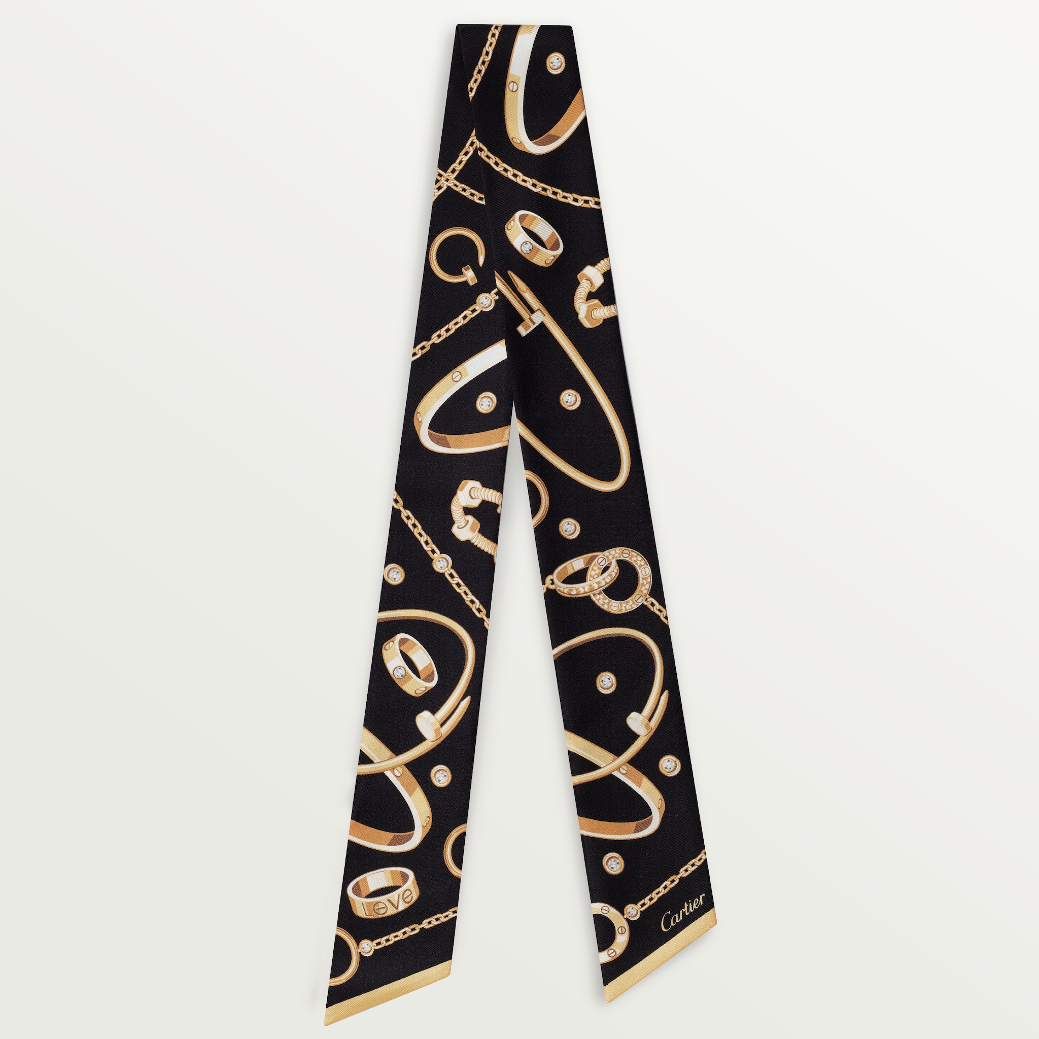 Precious Mundanity BandeauBlack silk twill