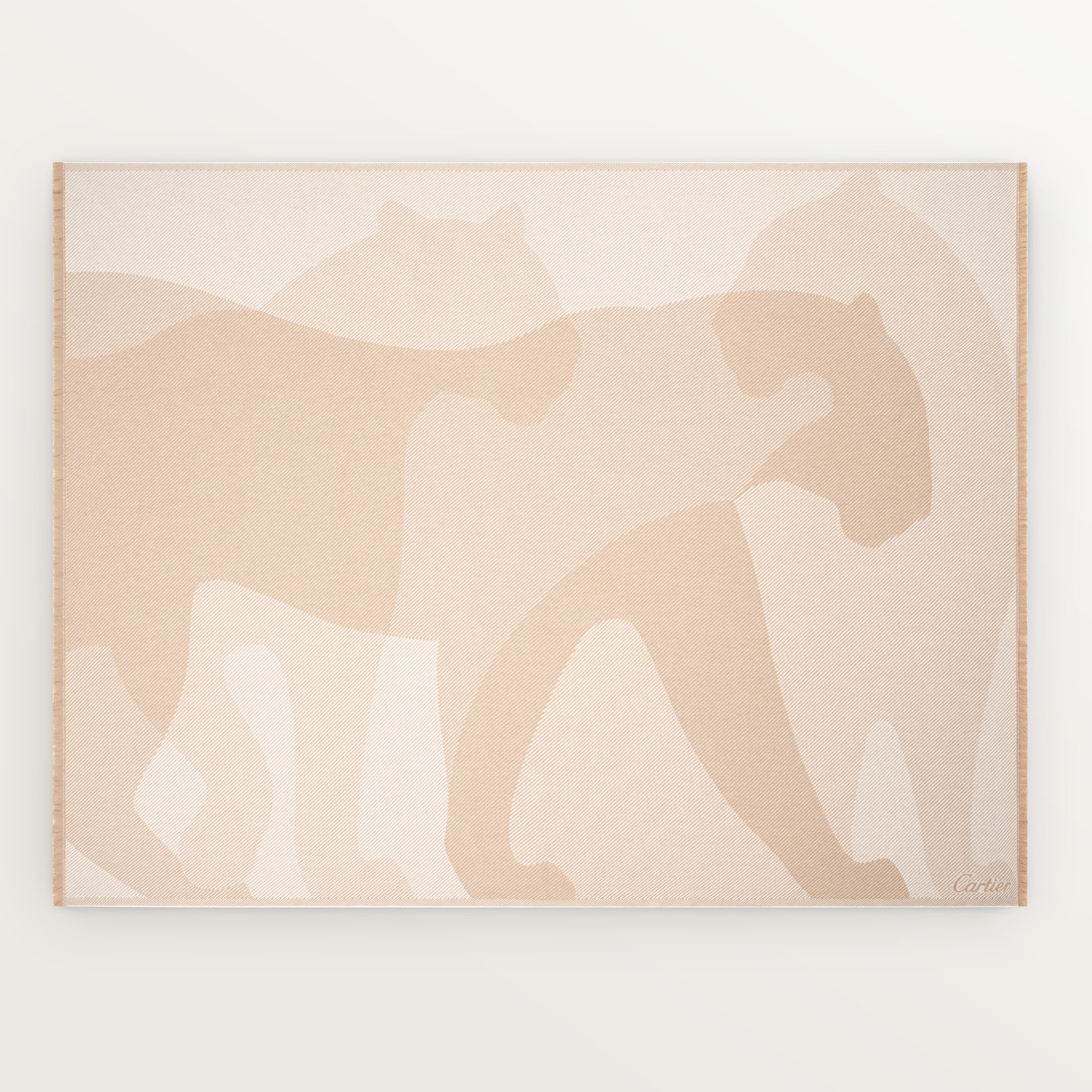 Panthère de Cartier blanketWool and cashmere