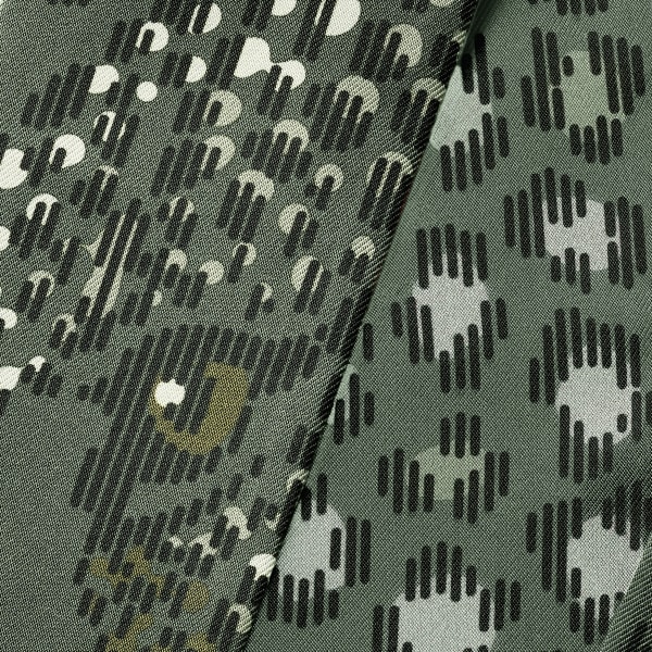 Bandeau, Panthere dots Green tea silk twill