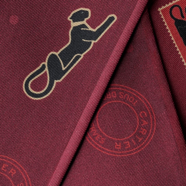 Bandeau, Diabolo de Cartier Grape & burgundy silk twill